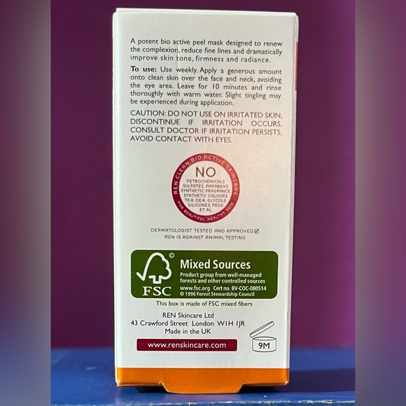 REN Glycolactic Skin Renewal Peel Mask - (brand new) 13 each (2/$20) - Picture 3 of 3